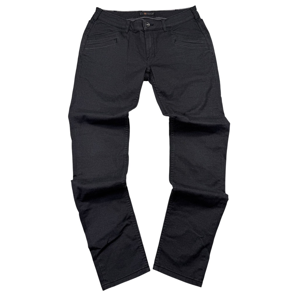5.11 Tactical Pants Womens 10 Long (32x32)Grey Defender-Flex Slim Stretch 64415
